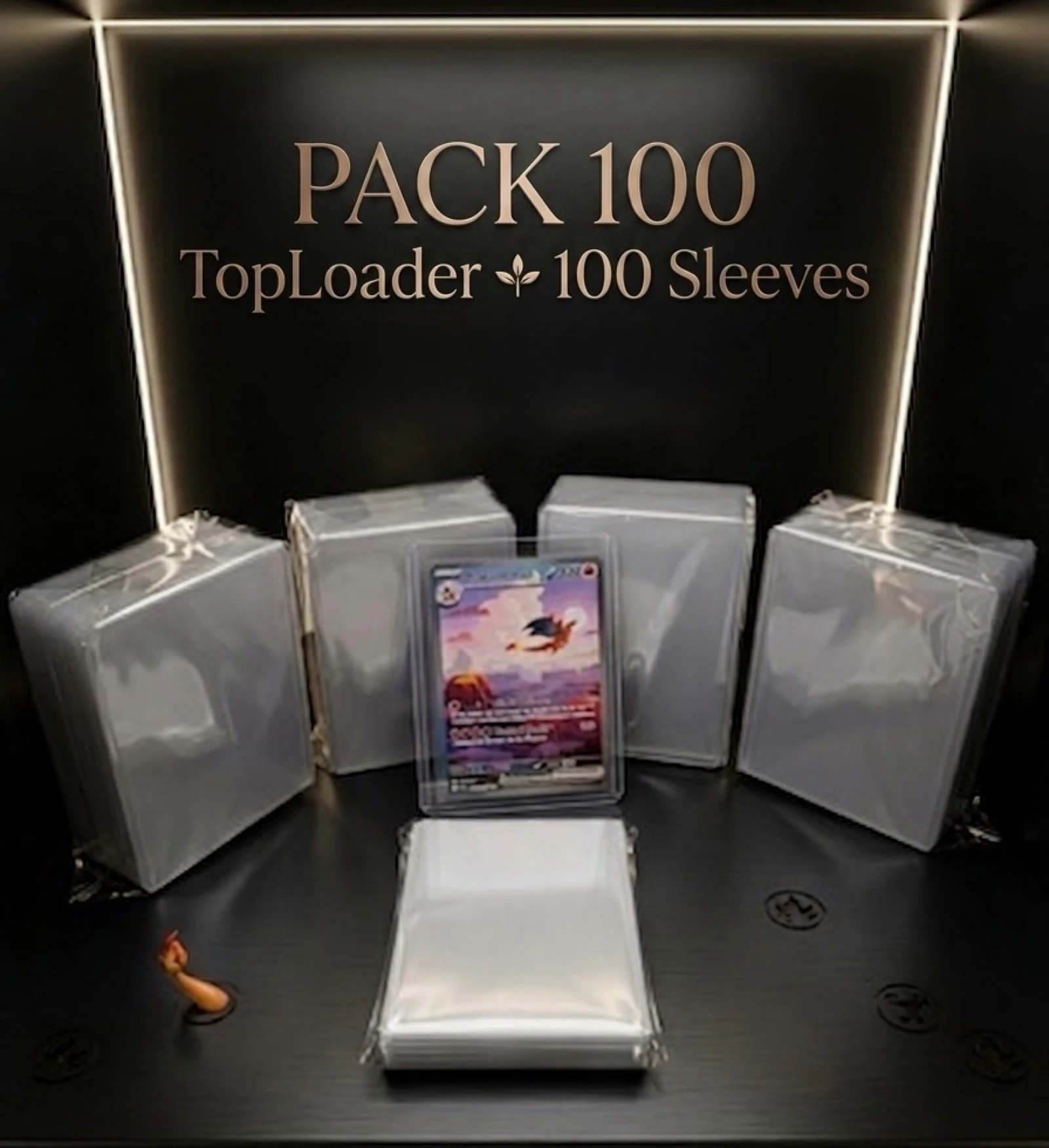 Pack 100 TopLoader et 100 Sleeves